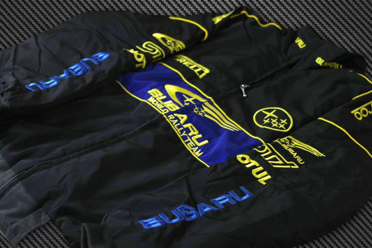 Embroidered Subaru Racing Bomber Jacket