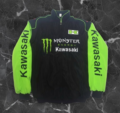 Embroidered Kawasaki Monster Racing Jacket