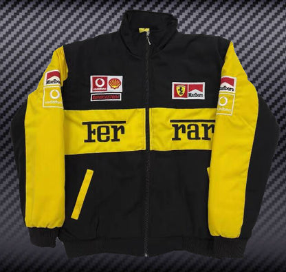 Ferrari Embroidered Racing Bomber Jacket