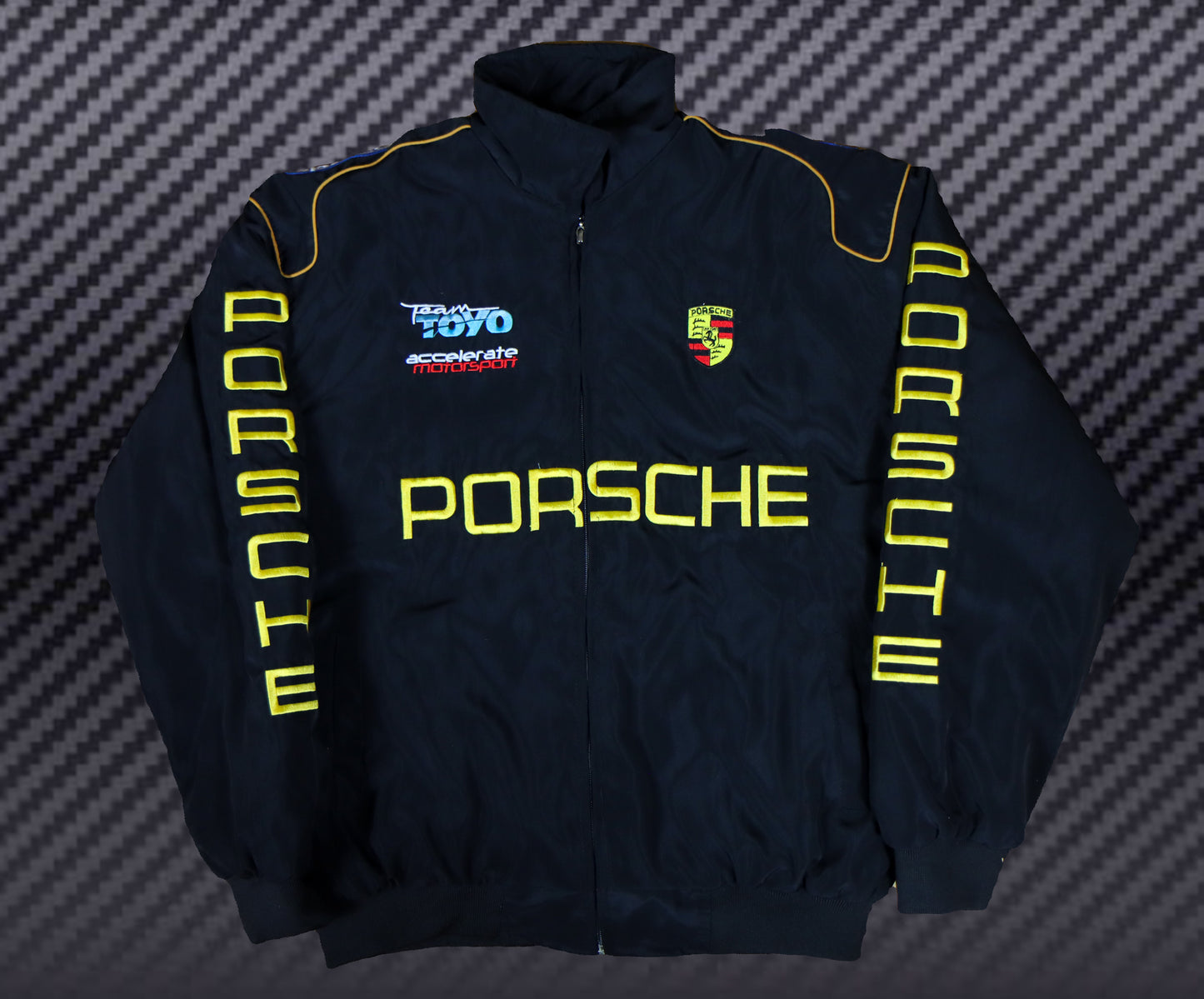Embroidered Porsche Racing Bomber Jacket