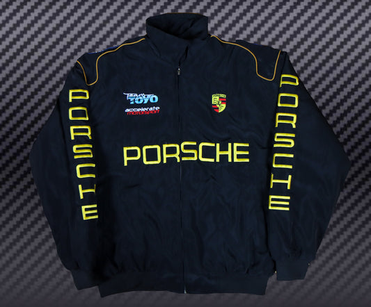 Embroidered Porsche Racing Bomber Jacket